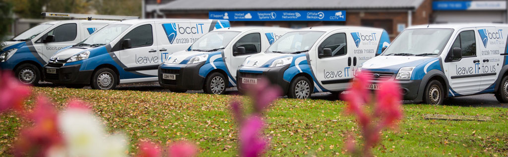 About us - Fleet of BCC IT vans